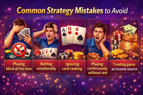 Common Strategy Mistakes to Avoid in Teen Patti Master