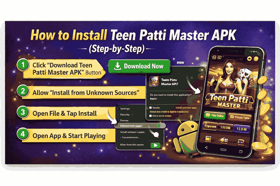 How to Install Teen Patti Master APK (Step-by-Step)